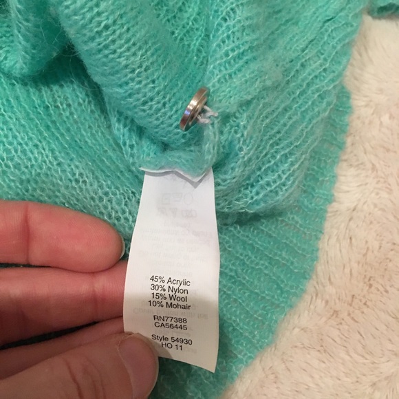 J. Crew Aqua mohair cardigan - Picture 4 of 6